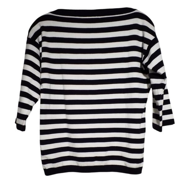 Michael Michael Kors Striped Rhinestone Top Cotton Size S - Picture 3 of 7